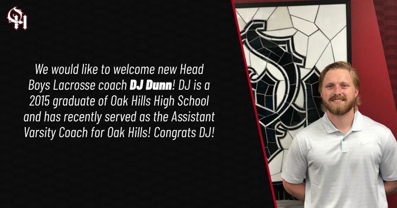 OHHS Boys Lax Welcomes New Head Coach DJ Dunn (Pending Board Approval)
